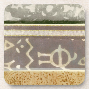 Dessous-de-verre Peinture tribale contemporaine de motif