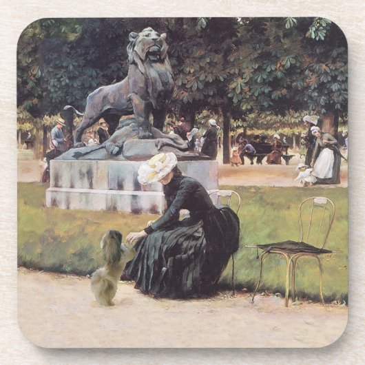 Dessous-de-verre Pékinois dans le parc (Devant)