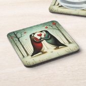 Dessous-de-verre Penguin Love 2 (Côté gauche)