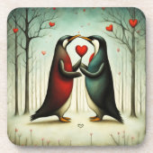 Dessous-de-verre Penguin Love 2 (Devant)