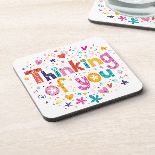 Dessous-de-verre Pensée à vous (Côté gauche)