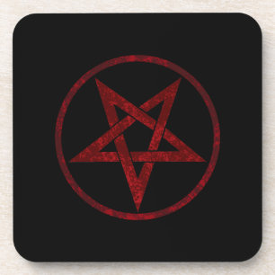 Dessous-de-verre Pentagram Red Devil