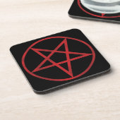 Dessous-de-verre Pentagramme rouge (Côté gauche)