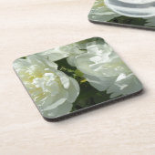 Dessous-de-verre Peonies blanches (Côté gauche)