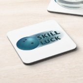 Dessous-de-verre Perdre la compétence Gagner la chance Bowling bleu (Côté gauche)