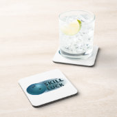 Dessous-de-verre Perdre la compétence Gagner la chance Bowling bleu (Côté Droit)