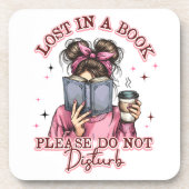 Dessous-de-verre Perdu dans un livre... (Devant)