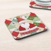 Dessous-de-verre Père Noël à look incliné (Côté gauche)