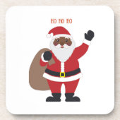 Dessous-de-verre Père Noël afro-américaine (Devant)