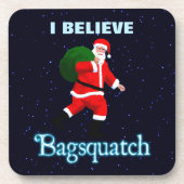 Dessous-de-verre Père Noël - Bagsquatch (Devant)