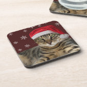 Dessous de verre père Noël Cat (Côté gauche)