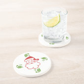 Dessous de verre - Père Noël et Holly (Côté)