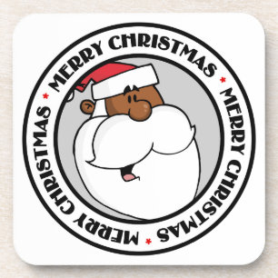 Dessous-de-verre Père Noël noir