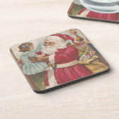 Dessous-de-verre Père Noël vintage (Côté gauche)