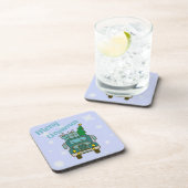 Dessous-de-verre Père Noël vue de devant Joyeux Noël (Côté Droit)