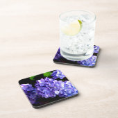 Dessous-de-verre Périwinkel hydrangeas violet bleu fleur floral (Côté Droit)