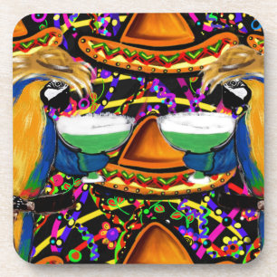 Dessous-de-verre Perroquet de fête de Cinco De Mayo