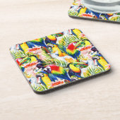 Dessous-de-verre Perroquets et palmettes (Côté gauche)