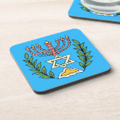 Dessous-de-verre Persian Magen David Menorah (Côté gauche)