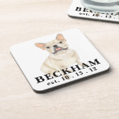 Dessous-de-verre Personalisé Fawn Tan Frenchie French Bulldog (Côté gauche)