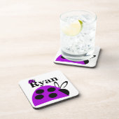 Dessous-de-verre Personalisé Ladybug mou violet (Côté Droit)