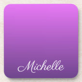 Dessous-de-verre Personalisé violet ombre (Devant)