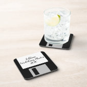 Dessous-de-verre Personalize Wedding Photos Floppy Disk Coaster - 6 (Côté Droit)