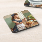 Dessous-de-verre Personalized Easter Pin-Up Kitchen Drink Coaster (Côté gauche)