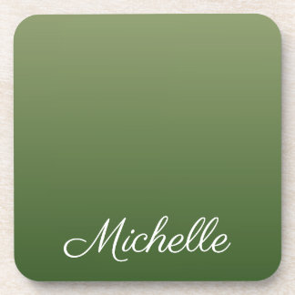 Dessous-de-verre Personalized green