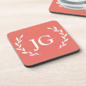 Dessous-de-verre Personalized wedding coasters, Custom coaster gift (Côté gauche)