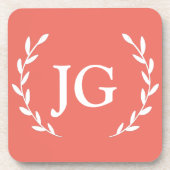 Dessous-de-verre Personalized wedding coasters, Custom coaster gift (Devant)