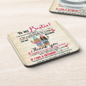 Dessous-de-verre Personnalisé À Mon Bestie (Côté gauche)