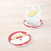 Dessous de verre personnalisé du Père Noël (Côté)