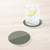 Dessous de verre personnalisé en grès de couleur v (Côté)