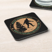 Dessous-de-verre Personnalisé Funny Sasquatch Emplacement et recher (Côté gauche)