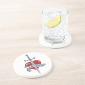 Dessous de verre personnalisé Love Sword (Côté)