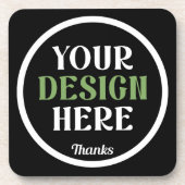 Dessous-de-verre personnalisé, unique, élégant et minimaliste (Devant)