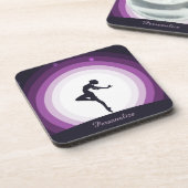 Dessous-de-verre Personnaliser la danseuse Silhouette Surreal Plein (Côté gauche)