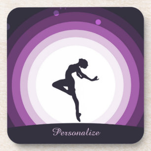Dessous-de-verre Personnaliser la danseuse Silhouette Surreal Plein