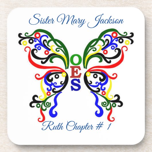 Dessous-de-verre Personnaliser l'ordre de Eastern Star (Devant)