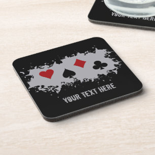 Dessous de verre personnalisés Card Splash