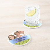 Dessous de verre personnalisés de grès de photo (Côté)