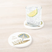 Dessous de verre personnalisés de grès de plage de (Côté)