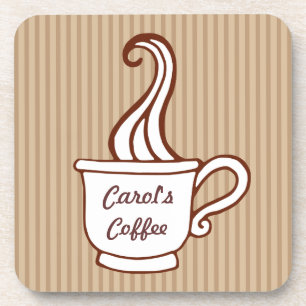 Dessous de verre personnalisés de la coupe de café