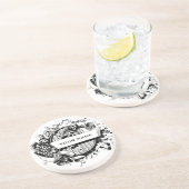 Dessous de verre personnalisés de vin (Côté)