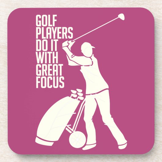 DESSOUS DE VERRE personnalisés GOLF PLAYER (Devant)