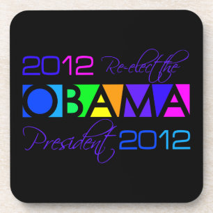 DESSOUS DE VERRE personnalisés OBAMA 2012