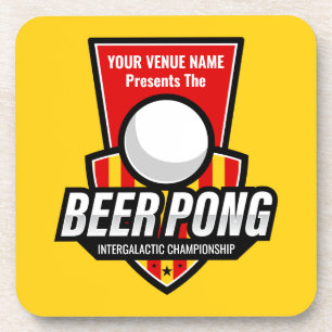 Dessous-de-verre Personnalisez ce logo Beer Pong