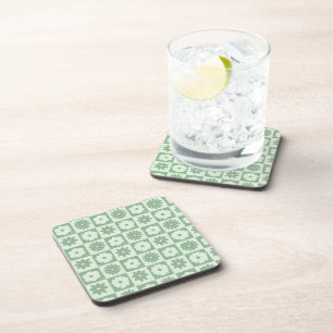 Dessous-de-verre Pétales dans le silence 03. Motif floral.