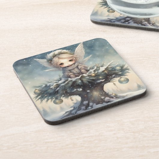 Dessous-de-verre Petit Ange de Noël (Côté gauche)